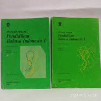 Materi Pokok Pendidikan Bahasa Indonesia